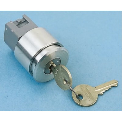 EAO IP65 2-Way Momentary Key Switch Flush Round-Fronted Panel Mount 