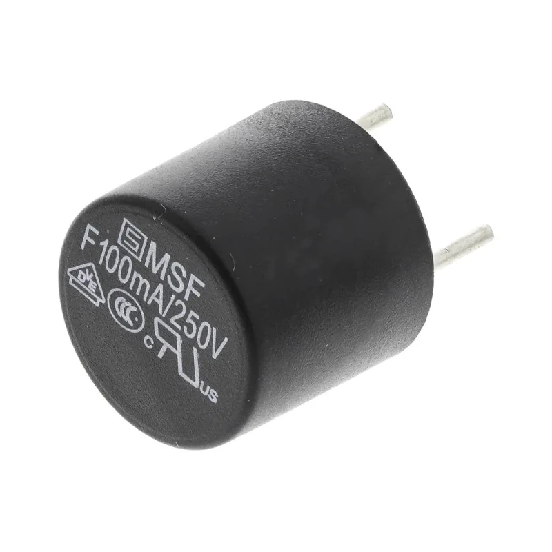Schurter Non-Resettable Fuse Radial 100mA 250V AC Fast Acting Thermoplastic Body MSF 250 Series 0034.6004
