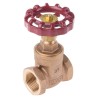 RS PRO Bronze Gate Valve 3/4 in Inlet Female, 3/4 in Outlet Female, 20 bar Maximum Operating Pressure 284-2553