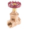 RS PRO Bronze Body Gate Valve 1 in Inlet/Outlet Female Port, Maximum Operating Pressure 20 bar 284-2569