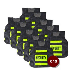 Buy Robustt Polyester Security Print Reflective Safety Jacket