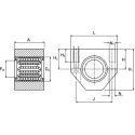 Ewellix Makers in Motion Bearing Unit LUHR 20-2LS Aluminium Housing 20mm ID 28mm OD LUHR 20-2LS