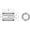 Ewellix Makers in Motion Steel Linear Bearing Shielded Closed Design 32mm Length LBCD12 D