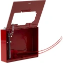RS PRO Steel Wall Mount Red Key Lock Box with 2mm Break Glass Access Door 285-2780