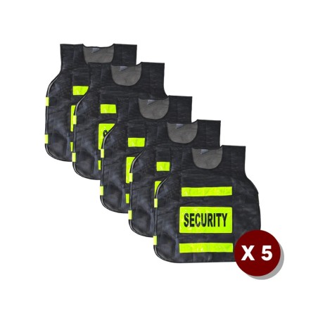 Buy Robustt Polyester Security Print Reflective Safety Jacket