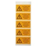 Idento Yellow Polyvinyl Chloride Safety Label Vor Öffnen des Gehäuses Netzstecker ziehen! ESSW17052