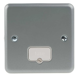 MK Electric 10A 3 Gang Metalclad Plus Fused Spur Surface Mount BS 1363 Pt.4 K954 ALM