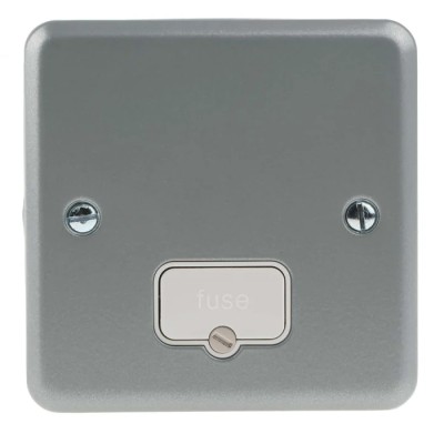 MK Electric 10A 3 Gang Metalclad Plus Fused Spur Surface Mount BS 1363 Pt.4 K954 ALM
