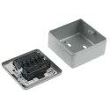 MK Electric 10A 3 Gang Metalclad Plus Fused Spur Surface Mount BS 1363 Pt.4 K954 ALM