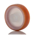 LAG Brown and White Polyurethane Trolley Wheel 80mm Diameter 25mm Width 100kg Load Capacity 9064