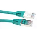 Decelect Cat5 Ethernet Cable 8 Core Shielded Screened Green PVC Jacket 2 m CR503B2CVT
