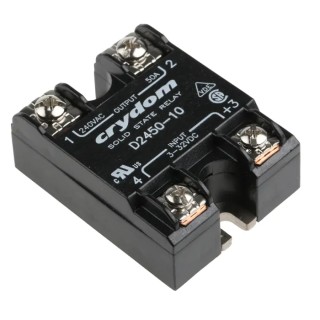 Crydom 1 Series Solid State Relay Panel Mount 50A Load 280 Vrms Load 32V Control D2450-10