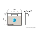 Gard Plasticases Rétro Plastic Transit Case Blue Polypropylene 215 mm 75 mm 235 mm 255-4650