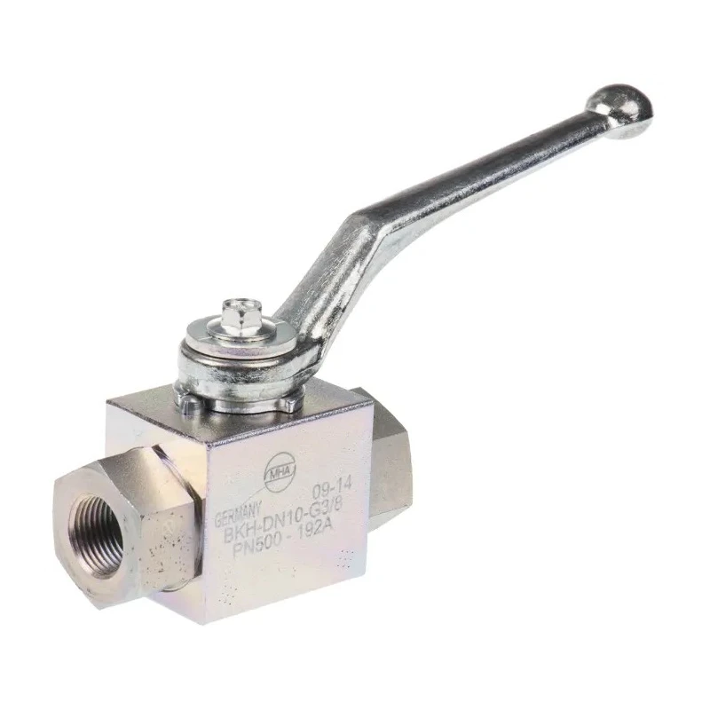 RS PRO Zinc Passivated Steel Hydraulic Ball Valve G 3/8, 500 bar Max Pressure, -20°C to 100°C, 2 Ports 297-5833