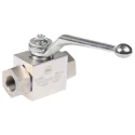 RS PRO Zinc Passivated Steel Hydraulic Ball Valve G 3/8, 500 bar Max Pressure, -20°C to 100°C, 2 Ports 297-5833