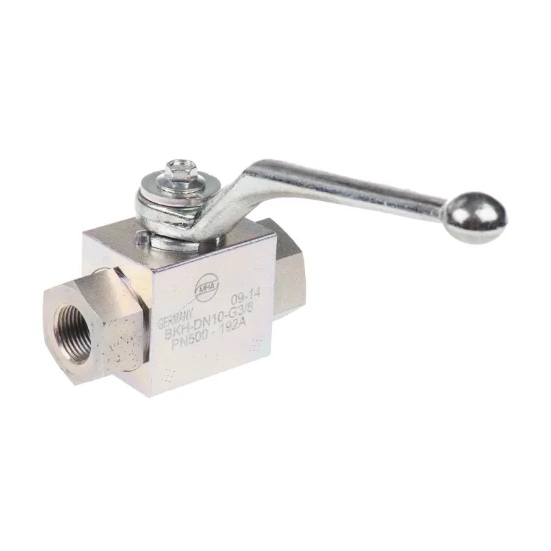RS PRO Zinc Passivated Steel Hydraulic Ball Valve G 3/8, 500 bar Max Pressure, -20°C to 100°C, 2 Ports 297-5833