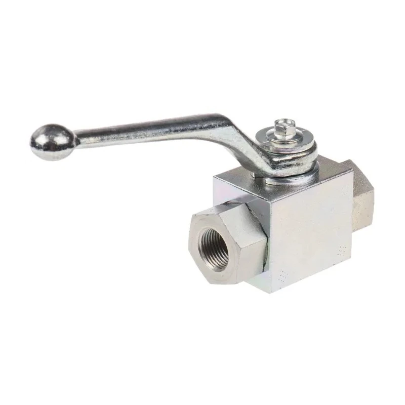 RS PRO Zinc Passivated Steel Hydraulic Ball Valve G 3/8, 500 bar Max Pressure, -20°C to 100°C, 2 Ports 297-5833