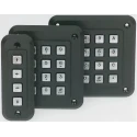 Storm 16 Key Polymer Keypad 4x4 Matrix, Black Housing, Die Cast Zinc Actuators, Operating Temperature -40°C to 100°C IP65