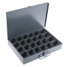 Durham 24 Cell Grey Steel Compartment Box, 50 mm Height x 339 mm Width x 234 mm Depth 303-4674