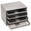 Durham 4 Cell Grey Steel Compartment Box 285 mm x 387 mm x 298 mm 303-4731