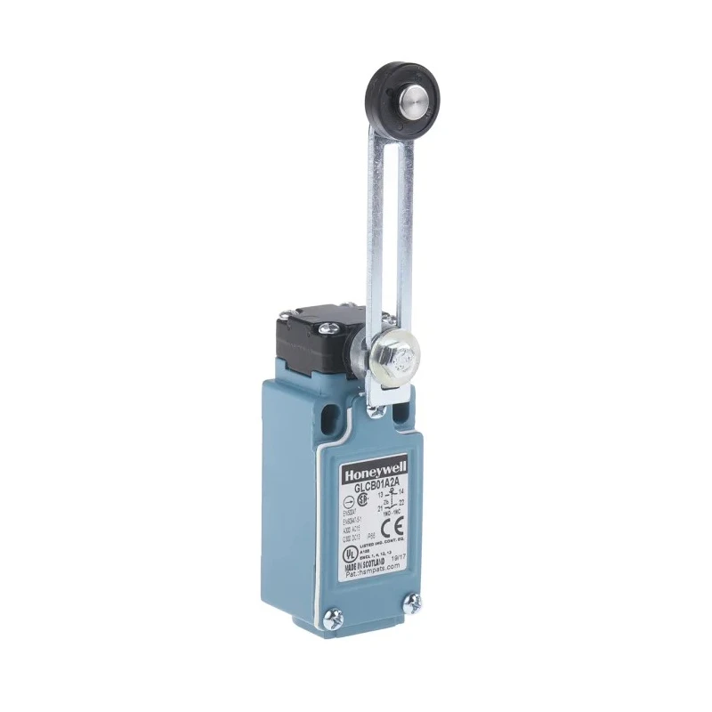 Honeywell Technologies GLC Series Adjustable Roller Lever Limit Switch, 1 NC/1 NO, IP66, Die Cast Zinc Housing, 240V AC 