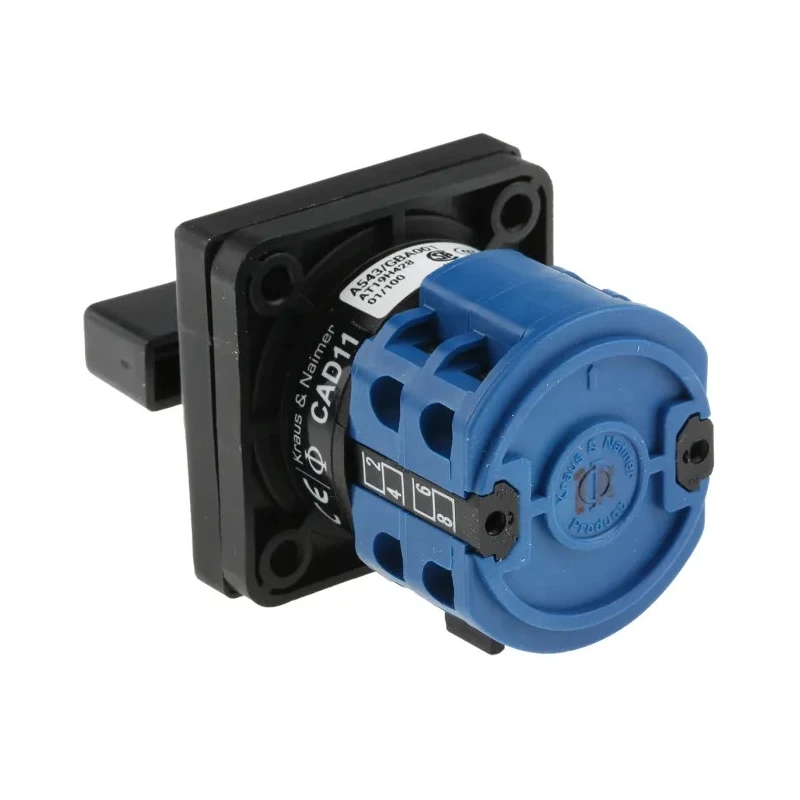 Kraus & Naimer Cam Switch, 12 Position, 6A, Panel Mount, Model CAD11.A543/GBA001.EF