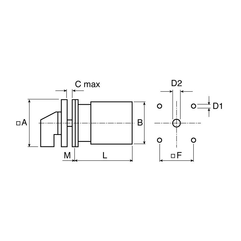 Kraus & Naimer Cam Switch, 12 Position, 6A, Panel Mount, Model CAD11.A543/GBA001.EF