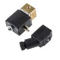 Burkert Brass Body 3 Port Normally Closed Solenoid Valve 230V AC 6012 Series 134146