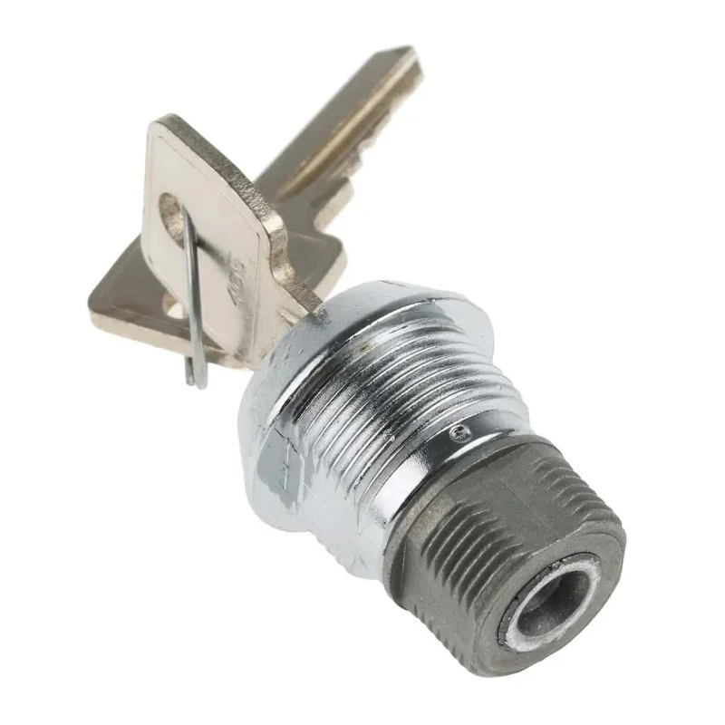 Euro-Locks a Lowe & Fletcher group Company Black Die Cast Zinc Plastic Keyed Camlock 13 mm Panel-to-Tongue F5E-03-2 (405E)