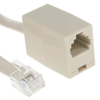 Decelect Telephone Cord White 5 m SPE164213