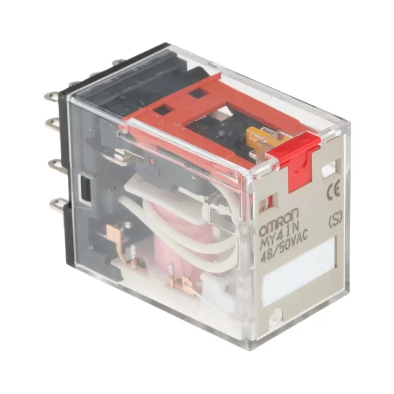 Omron DIN Rail Power Relay 48V AC Coil, 5A Switching Current, 4PDT Model MY4IN AC48/50(S)