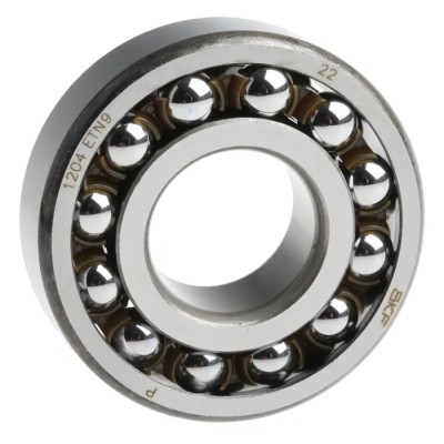 SKF 20 mm Inside Diameter 2 Row Self-Aligning Ball Bearing 47 mm Outside Diameter 14 mm Race Width 1204 ETN9