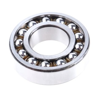 SKF Self-Aligning Double-Row Ball Bearing 25 mm ID, 52 mm OD, 15 mm Width, Non-Metallic Cage 1205 ETN9