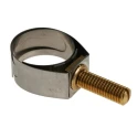 Unex Stainless Steel Brass Bolt Slotted Screw Hose Clip 14-19 mm ID 9940