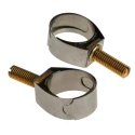 Unex Stainless Steel Brass Bolt Slotted Screw Hose Clip 14-19 mm ID 9940