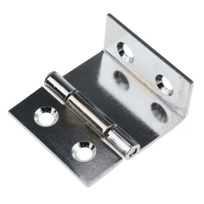 Pinet Chrome Plated Steel Butt Hinge Screw Fixing 38mm x 19mm x 1.5mm 60-1-3332