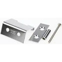 Pinet Chrome Plated Steel Butt Hinge Screw Fixing 38mm x 19mm x 1.5mm 60-1-3332