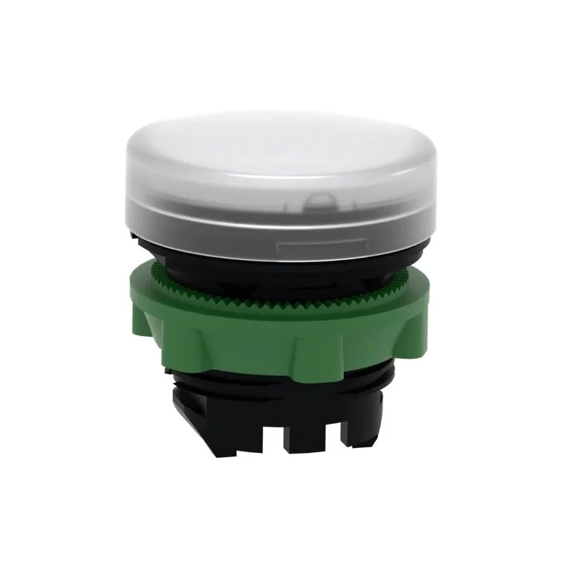 Schneider Electric White Pilot Light Head, 22 mm Cutout, Panel Mount, IP66 IP67 IP69K Rated Harmony Series ZB5AV013