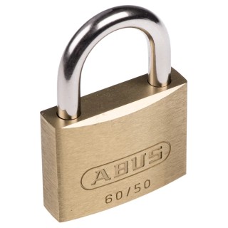 ABUS Keyed Brass Steel Weatherproof Padlock 7 mm Shackle Diameter 24 mm Length 50 mm Body XR0060 50