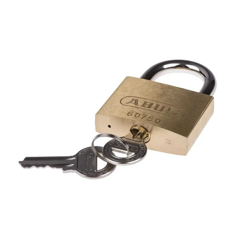 ABUS Keyed Brass Steel Weatherproof Padlock 7 mm Shackle Diameter 24 mm Length 50 mm Body XR0060 50