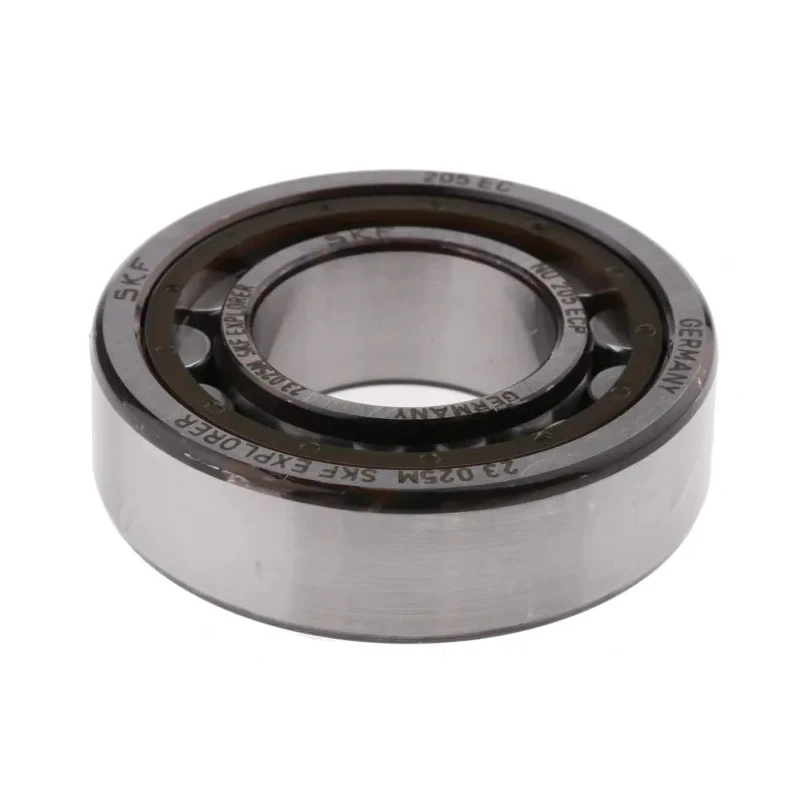 SKF 25 mm ID x 52 mm OD Fibreglass Reinforced Nylon Cage Parallel Bore Roller Bearing NU 205 ECP