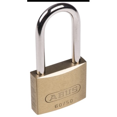 ABUS Weatherproof Steel and Brass Padlock with 7 mm Shackle Diameter and 50 mm Body XR0060HB55