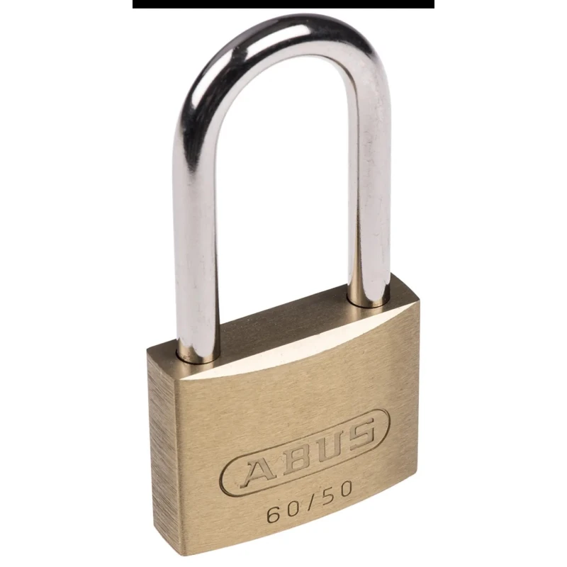 ABUS Weatherproof Steel and Brass Padlock with 7 mm Shackle Diameter and 50 mm Body XR0060HB55