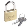 ABUS Keyed Steel, Brass Padlock Weatherproof Keyed Alike, 6 mm Shackle Diameter, 40 mm Body XR006040K3