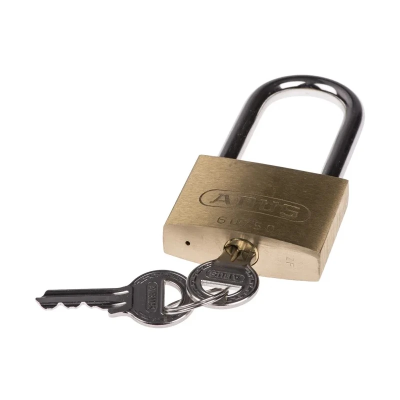 ABUS Weatherproof Steel and Brass Padlock with 7 mm Shackle Diameter and 50 mm Body XR0060HB55