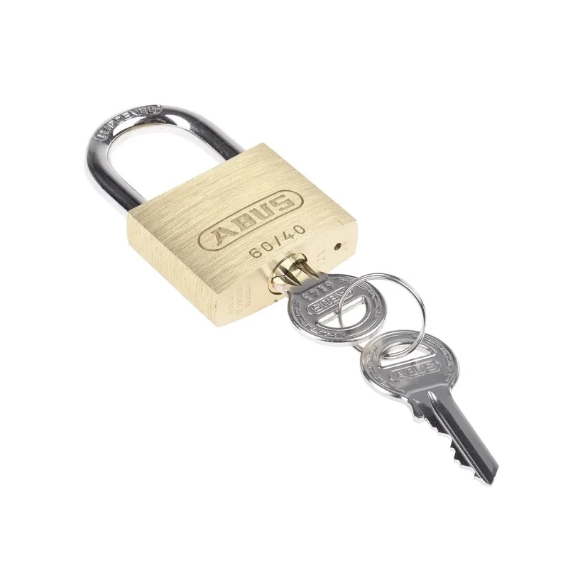 ABUS Keyed Steel, Brass Padlock Weatherproof Keyed Alike, 6 mm Shackle Diameter, 40 mm Body XR006040K3