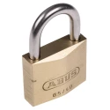ABUS Weatherproof Keyed Brass Padlock, 40mm Body Width, 6.5 mm Stainless Steel Shackle XR0065IB40