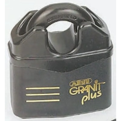 ABUS Keyed Steel Heavy Duty Padlock Weatherproof, 14 mm Shackle Diameter, 22 mm Shackle Length, 79 mm Width XR0037CS80