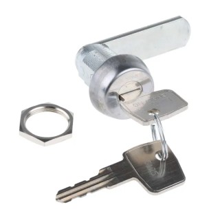 Euro-Locks a Lowe & Fletcher group Company Stainless Steel Camlock, 22 mm Panel-to-Tongue, Key Unlock 1414014