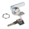 Euro-Locks a Lowe & Fletcher group Company Stainless Steel Camlock, 22 mm Panel-to-Tongue, Key Unlock 1414014